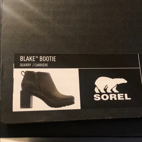 NEW! Sorel Blake Quarry Chunky Heeled Waterproof  Distressed Boots Size 10 - Picture 12 of 13